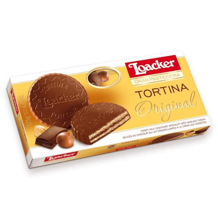 Loacker Original Chocolate Covered Tortina, 4.41 oz Sweets & Snacks Loacker