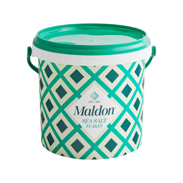 Maldon Sea Salt Flakes Bucket - 3.1 lbs Pantry Maldon