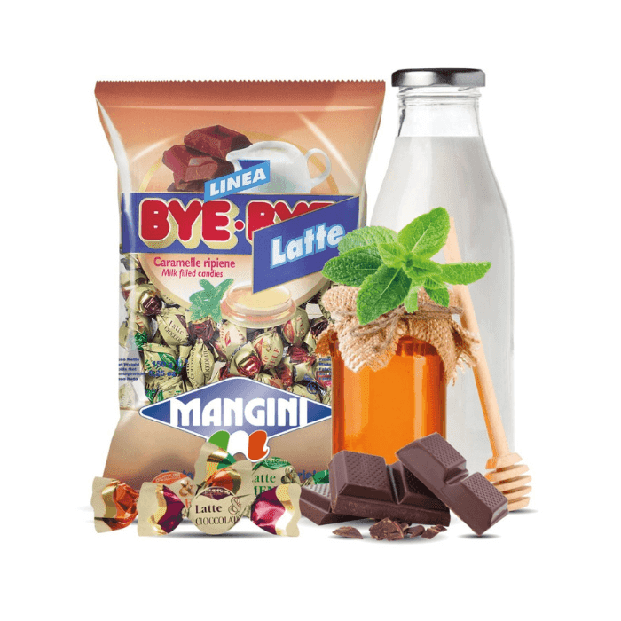 Mangini Bye Bye Latte Filled Candy, 5.29 oz Sweets & Snacks Mangini