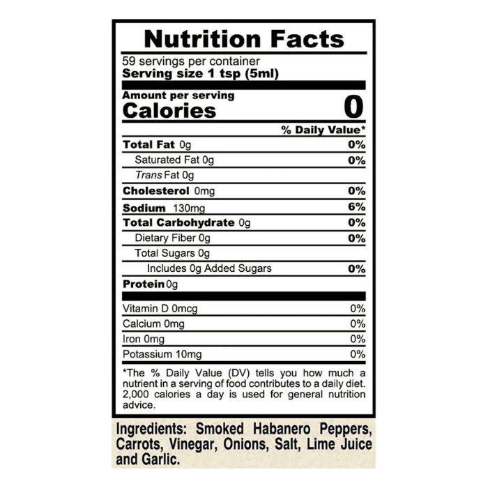 Marie Sharp's Smoked Habanero Pepper Sauce, 5 oz Sauces & Condiments Marie Sharp's