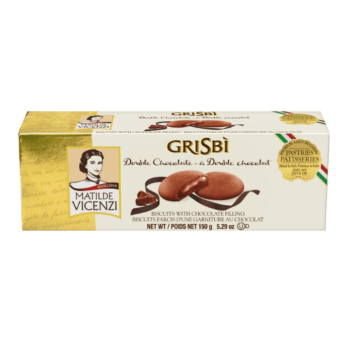 Matilde Vicenzi Grisbi Double Chocolate Shortbread Cookies, 5.29oz Sweets & Snacks Matilde Vicenzi