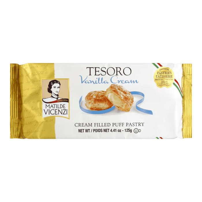 Matilde Vicenzi Tesoro Vanilla Cream Puff Pastry, 4.41 oz Sweets & Snacks Matilde Vicenzi