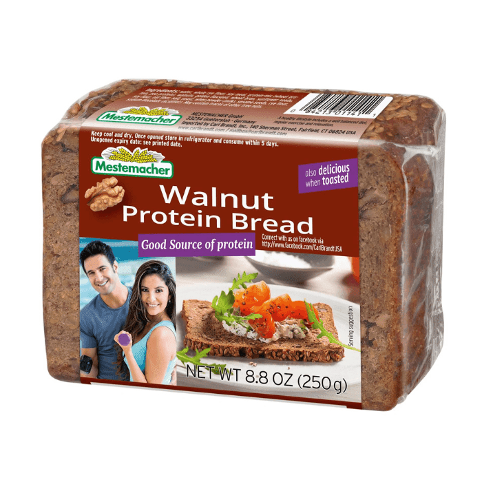 Mestemacher Walnut Protein Bread, 8.8 oz Pasta & Dry Goods Mestemacher