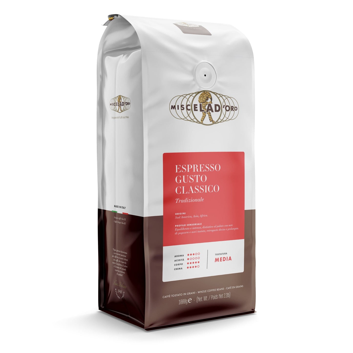 Miscela D'oro Gusto Classico Whole Bean Coffee, 2.2 Lbs Coffee & Beverages Miscela D'oro