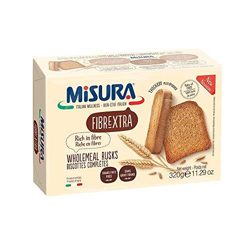 Misura Extra Fiber Whole Meal Rusks, 11.29 oz Sweets & Snacks Misura