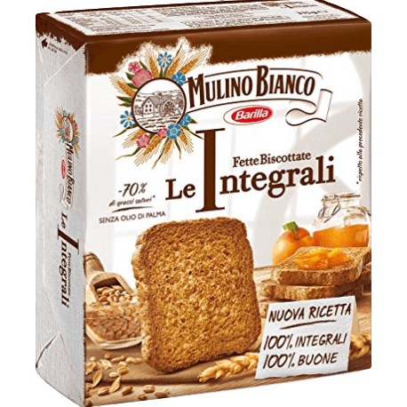 Mulino Bianco Fette Biscottate Intergrali Whole Wheat Toast, 11 oz Sweets & Snacks Mulino Bianco