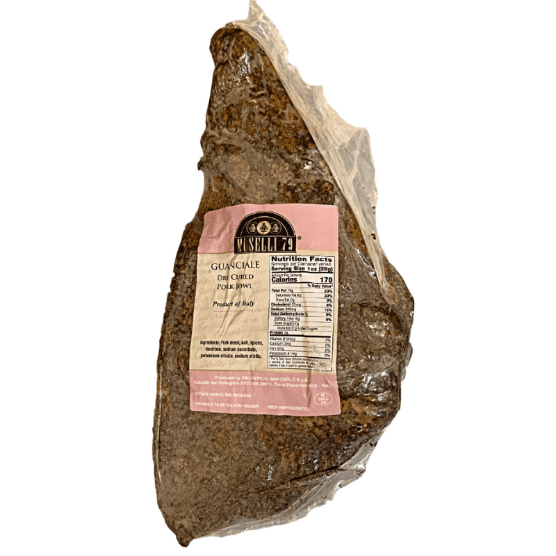 Muselli 79 Italian Guanciale, 3.5 Lbs Meats Muselli 79