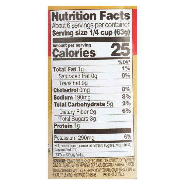 Mutti Garlic and Oregano Pizza Sauce, 14 oz Sauces & Condiments Mutti