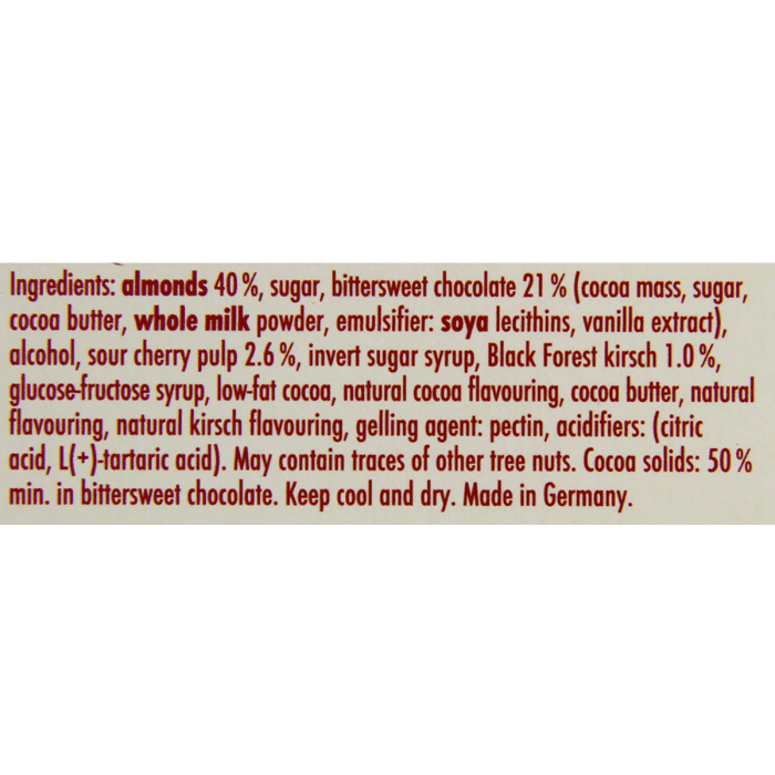 Niederegger Marzipan Black Forest Torte, 6.5 oz Sweets & Snacks Niederegger