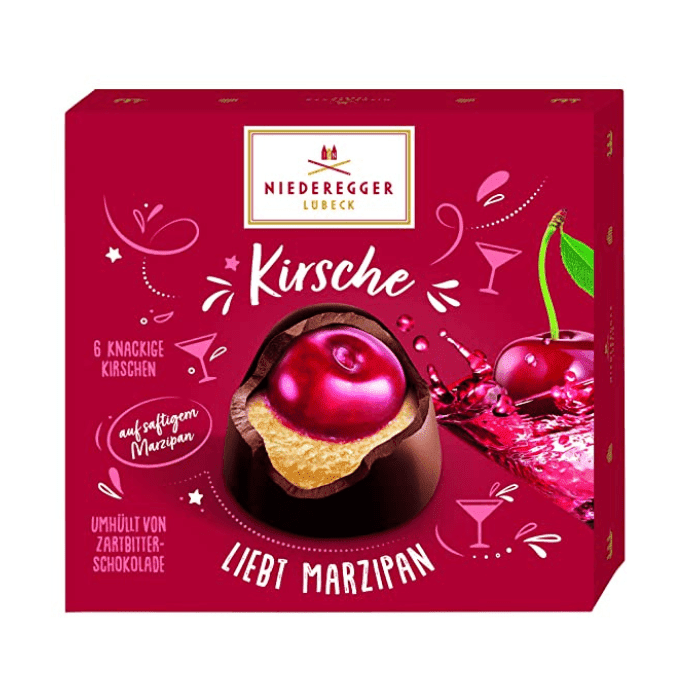 Niederegger Marzipan Cherry Pralines, 3.8 oz Sweets & Snacks Niederegger