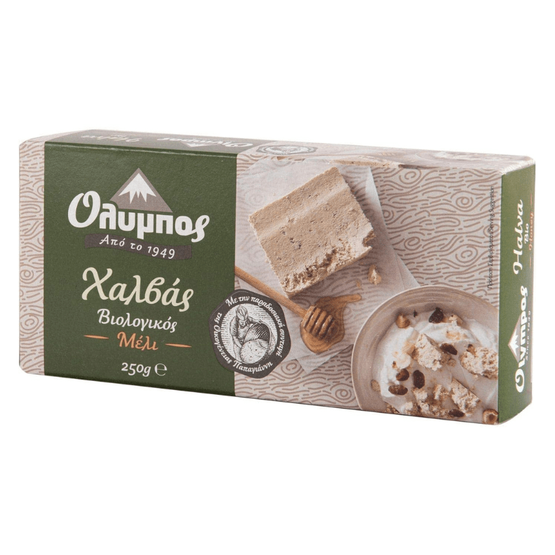 Olympos Halva Organic with Honey, 250 gr Sweets & Snacks Olympos