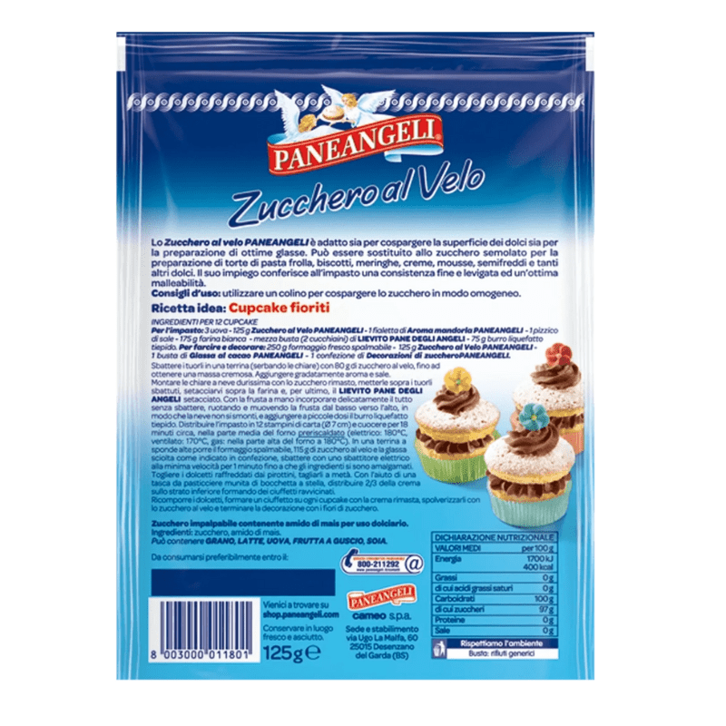 Paneangeli Powdered Icing Sugar, 4.4 oz Pantry Paneangeli