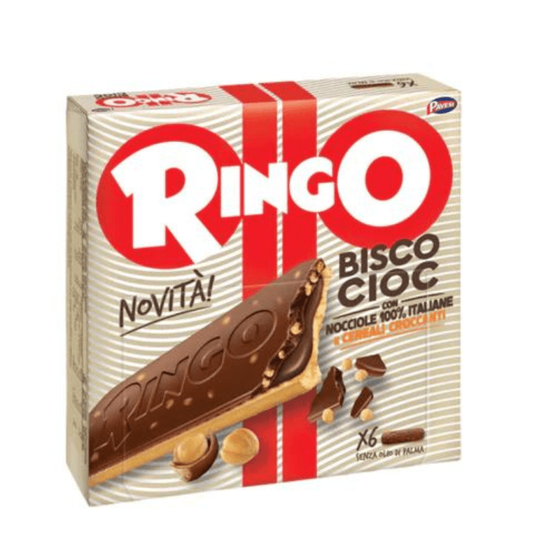 Pavesi Ringo Bisco Cioc Hazelnut Biscuits, 6 Count Sweets & Snacks Pavesi