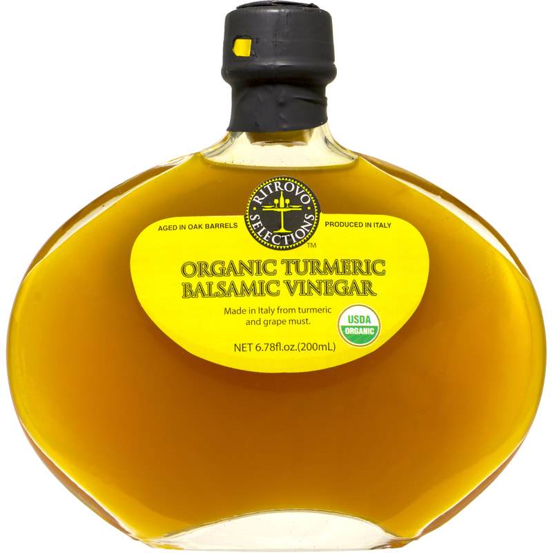 Ritrovo Selections Organic Turmeric Balsamic Vinegar, 6.78 oz (200mL) Oil & Vinegar Ritrovo