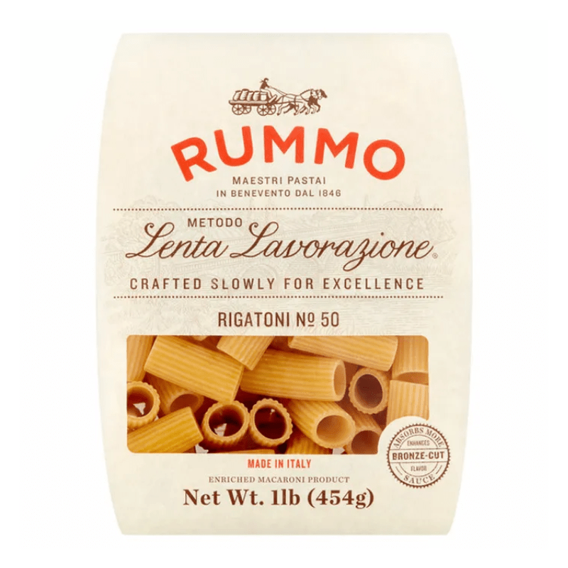 Rummo No.50 Rigatoni Pasta, 1 lb. (454 grams) Pasta & Dry Goods Rummo