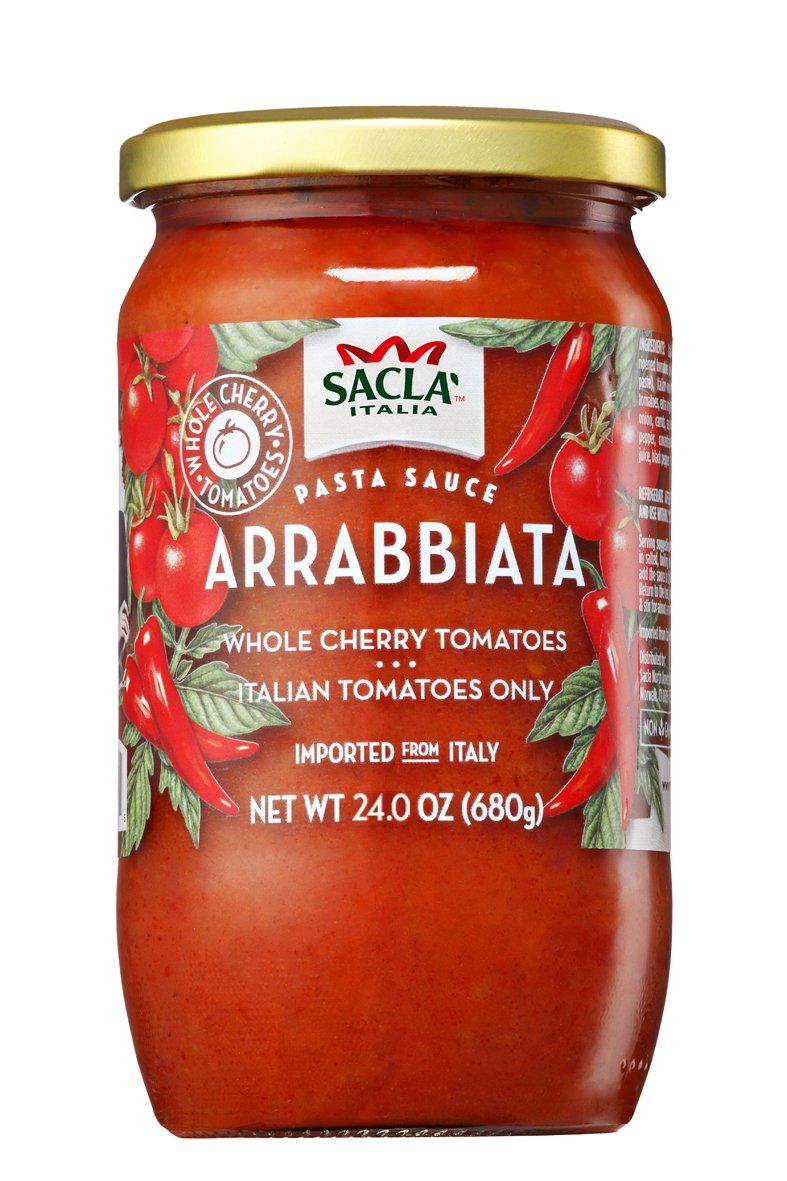 Sacla Whole Cherry Tomatoes Arrabbiata Pasta Sauce, 24 oz Sauces & Condiments Sacla