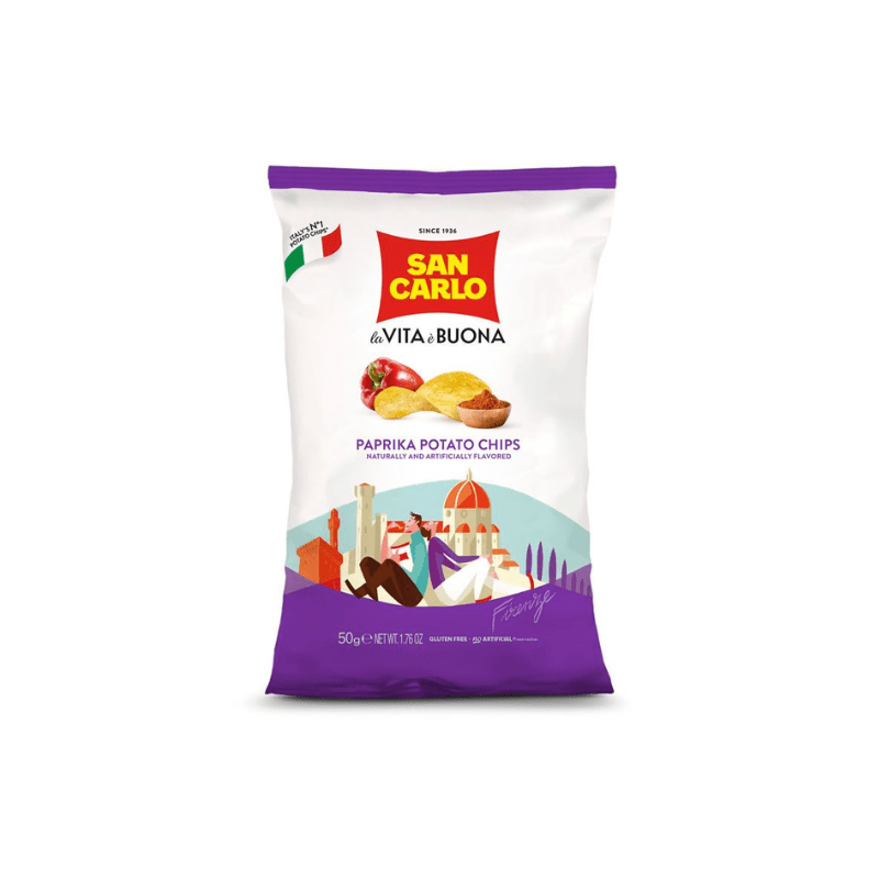 San Carlo Paprika Potato Chips, 1.76 oz Sweets & Snacks San Carlo