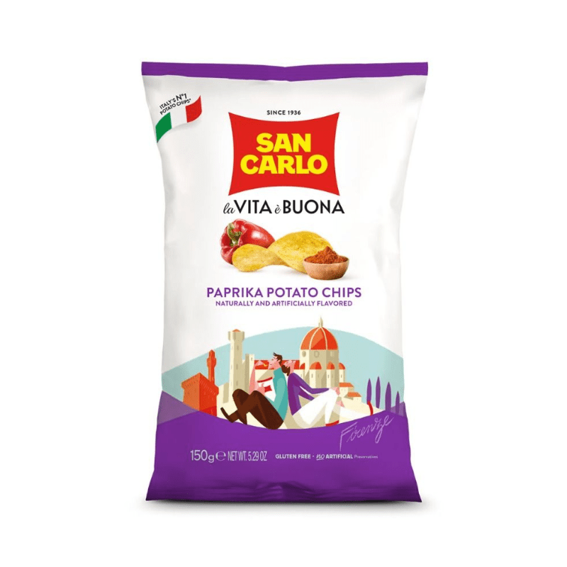 San Carlo Paprika Potato Chips, 5.29 oz Sweets & Snacks San Carlo