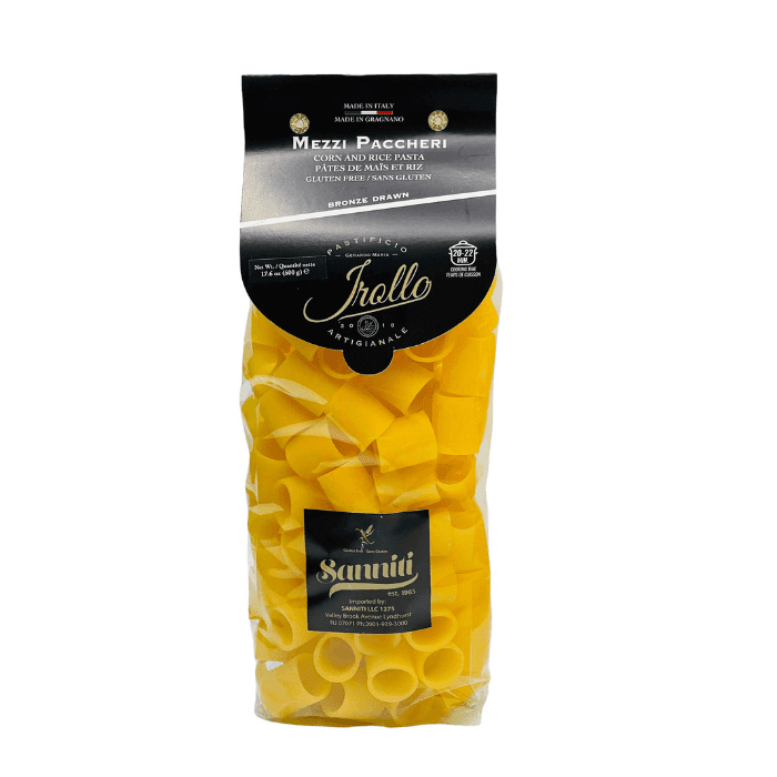Sanniti by Irollo Gluten Free Mezzi Paccheri, 17.6 oz Pasta & Dry Goods Sanniti