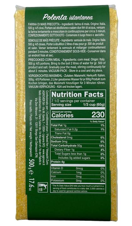 Sanniti Instant Polenta, 17.6 oz (500 g) Pasta & Dry Goods Sanniti