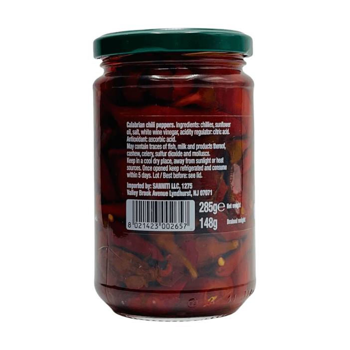 Sanniti Italian Calabrian Hot Long Chili Peppers, 10 oz Fruits & Veggies Sanniti