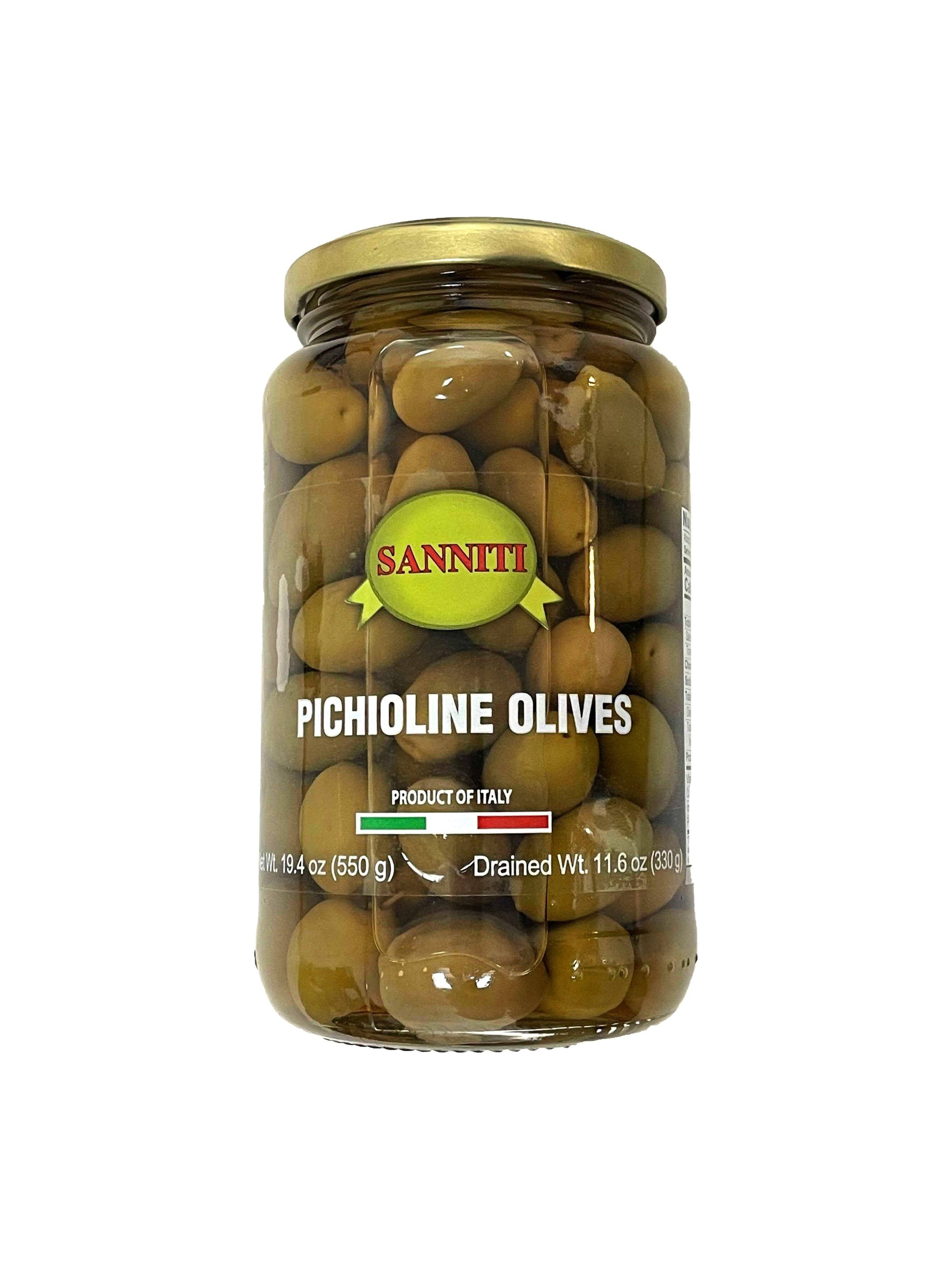 Sanniti Picholine Olives Jar, 550 g Olives & Capers Sanniti