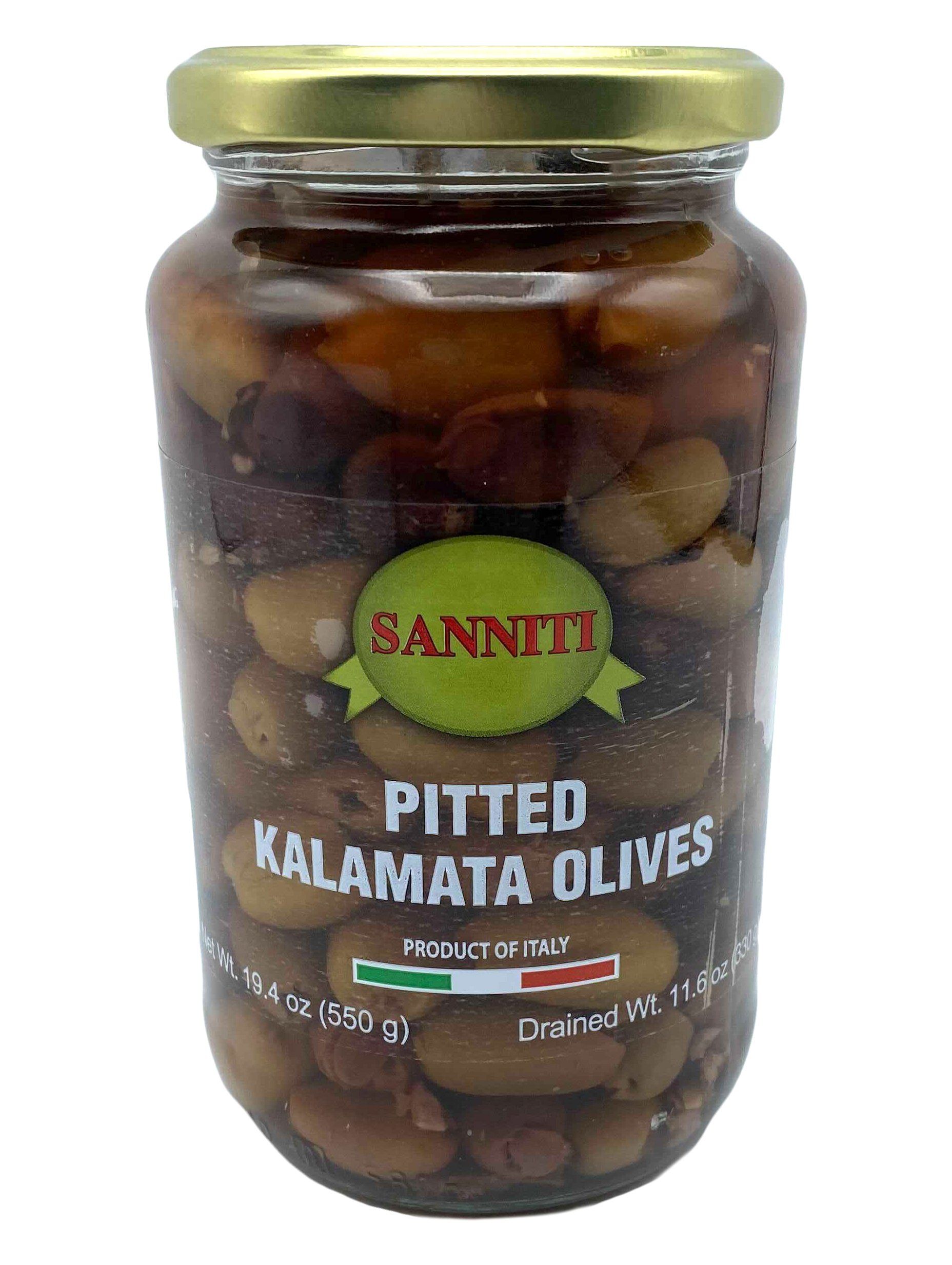 Sanniti Pitted Kalamata Olives, 19.4 oz (550 g) Olives & Capers Sanniti