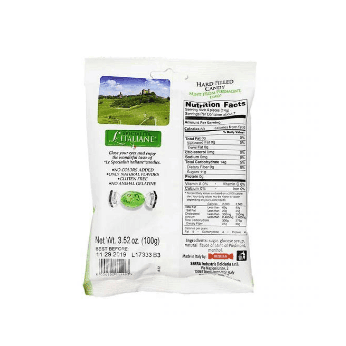 Serra Hard Filled Candy with Mint from Piedmont, 3.52 oz Sweets & Snacks Serra