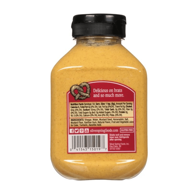 Silver Spring Beer’n Brat Mustard, 9.5 oz Sauces & Condiments Silver Spring