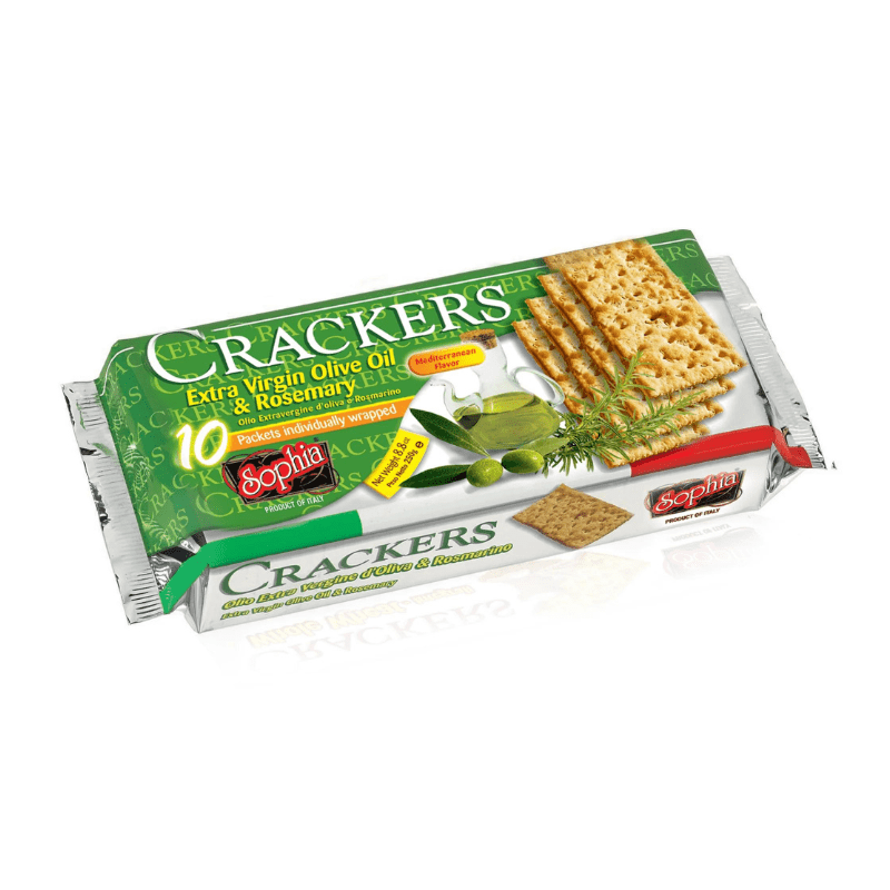 Sophia Italian Rosemary & Extra Virgin Olive Oil Crackers, 8.8 oz Sweets & Snacks Sophia