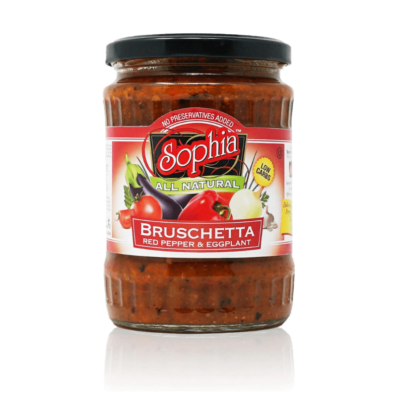 Sophia Red Pepper & Eggplant Bruschetta, 19 oz Sauces & Condiments Sophia