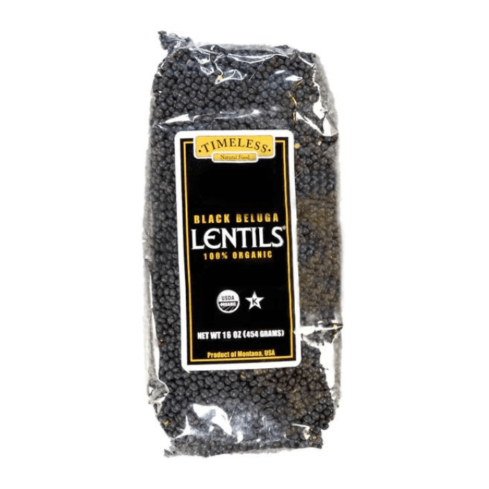 Timeless Seeds Organic Black Beluga Lentils, 16 oz Pasta & Dry Goods Timeless Seeds