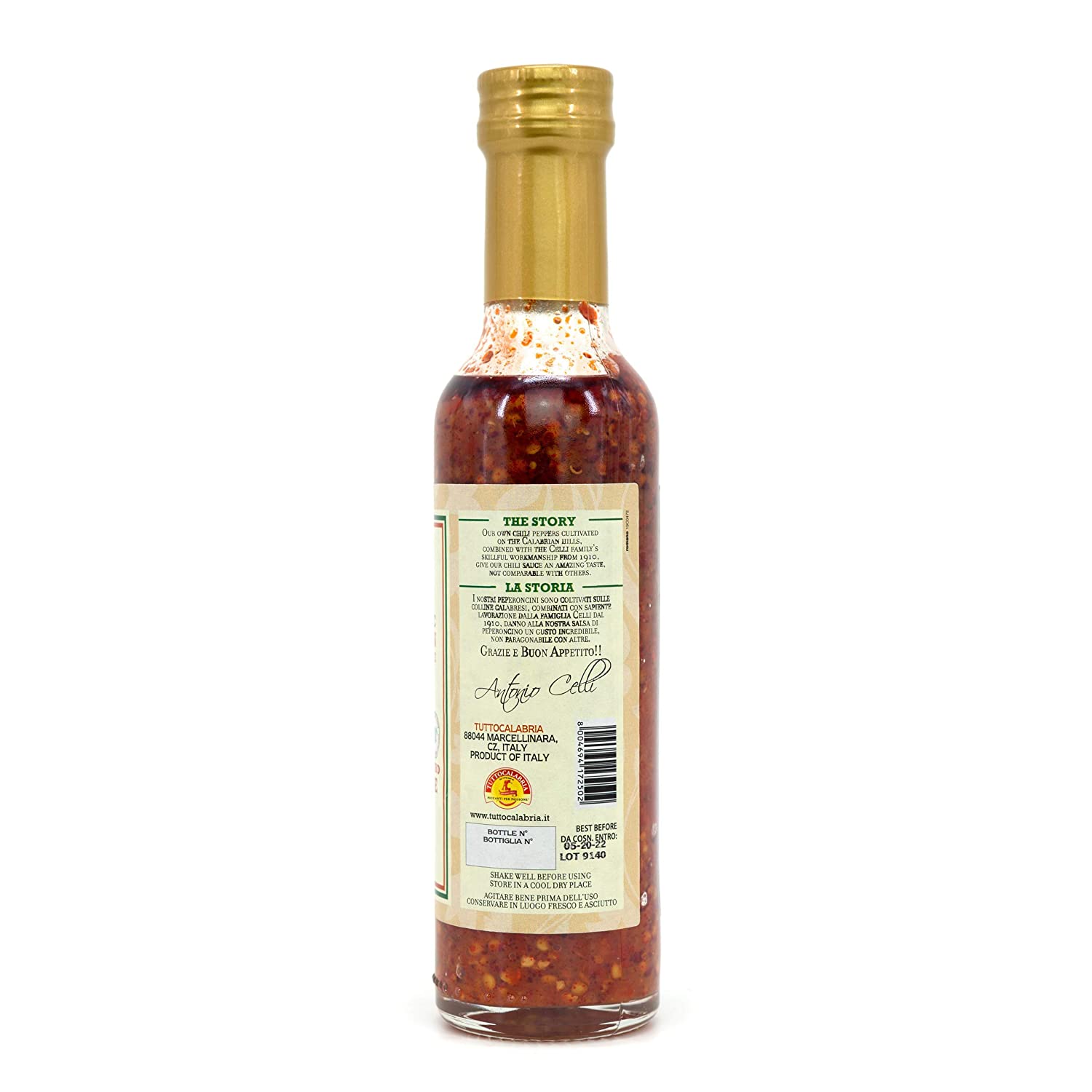 Tutto Calabria Authentic Calabrian Chili Sauce, 8.8 oz Sauces & Condiments Tutto Calabria