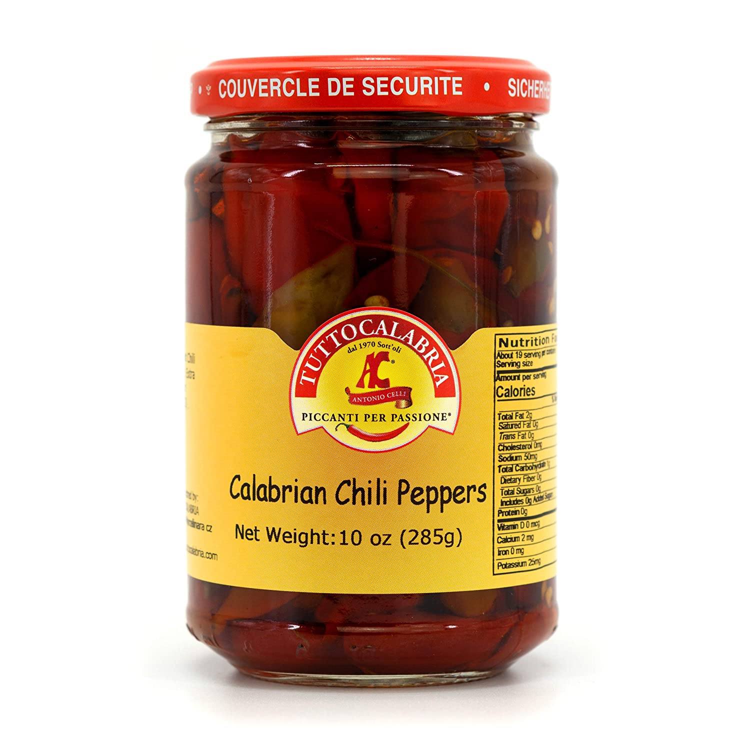 Tutto Calabria Hot Long Chili Peppers, 10.2 oz (290 g) Fruits & Veggies Tutto Calabria