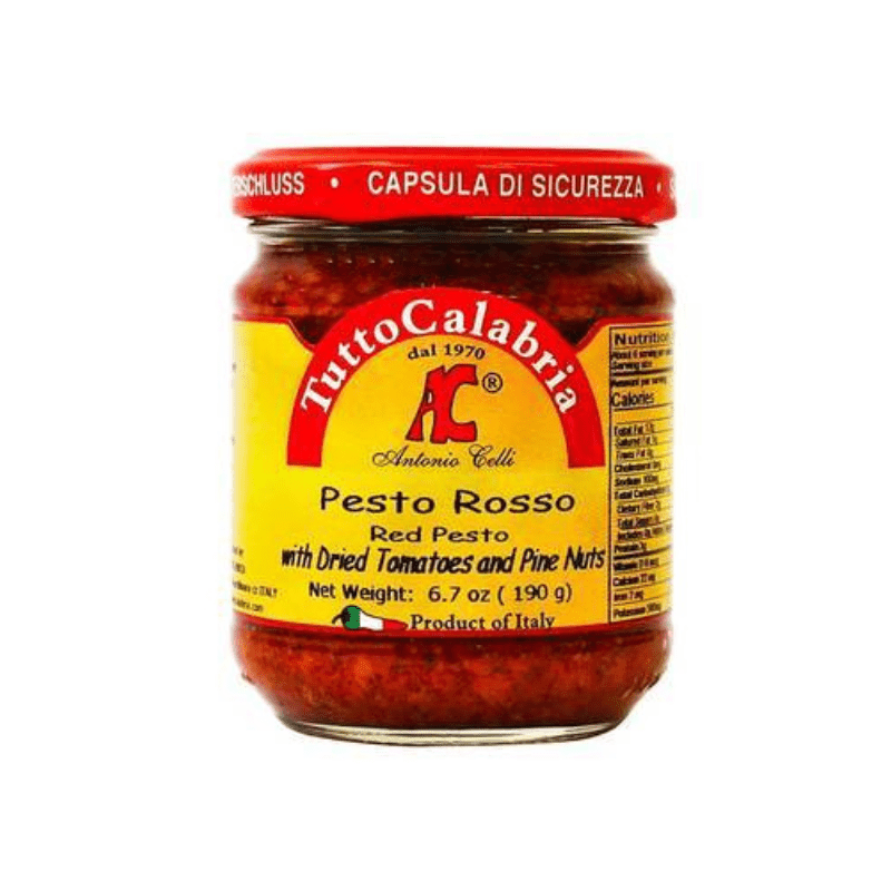 Tutto Calabria Red Pesto with Dried Tomatoes & Pine Nuts, 6.5 oz Sauces & Condiments Tutto Calabria