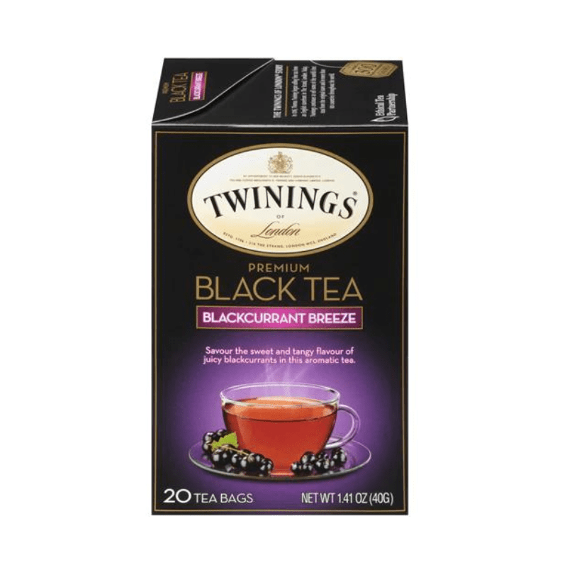 Twinings Black Currant Breeze Black Tea, 20 Count Coffee & Beverages Twinings