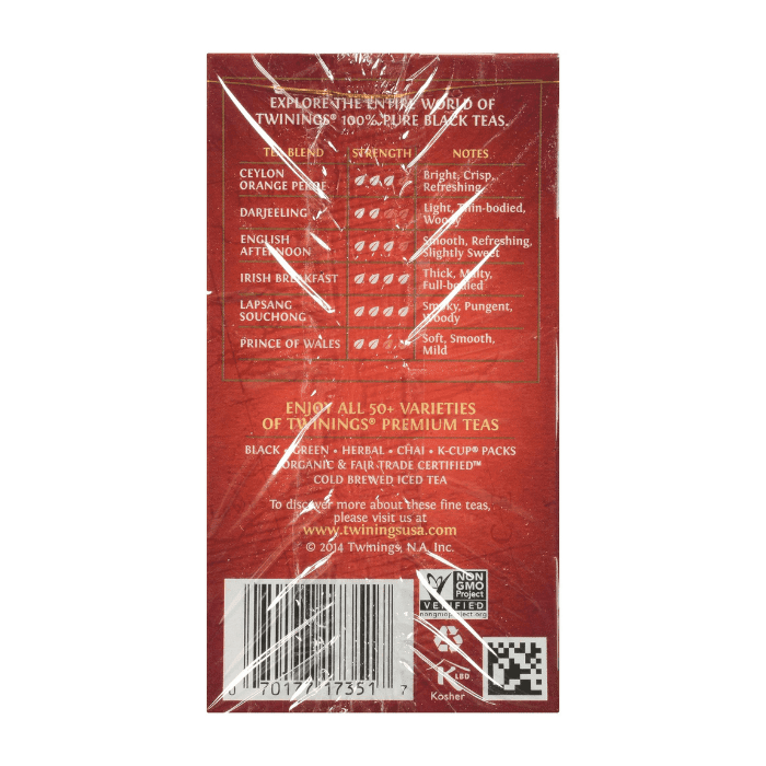 Twinings English Breakfast Decaffeinated Tea, 20 Count Coffee & Beverages Twinings