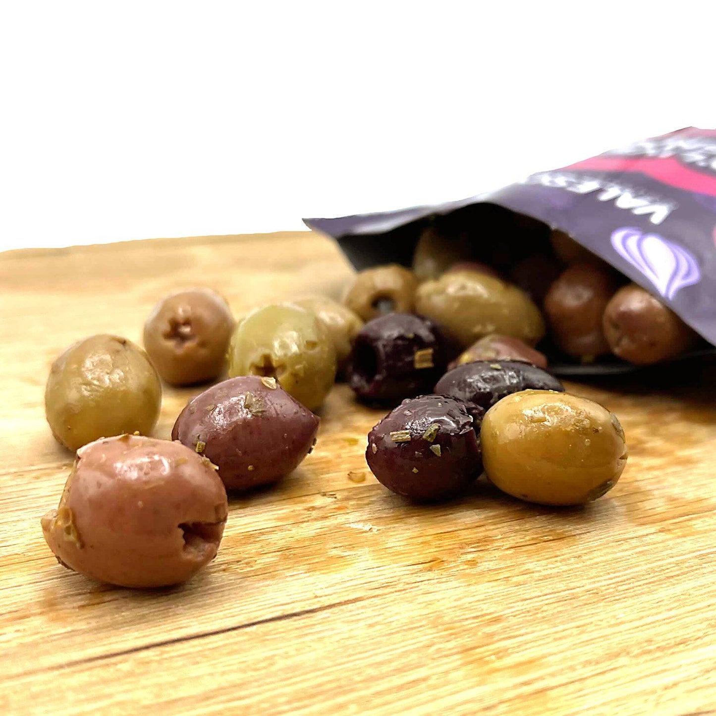 Valesco Garlic and Herbs Pitted Mixed O'lives 2 Snack, 3 oz Olives & Capers Valesco