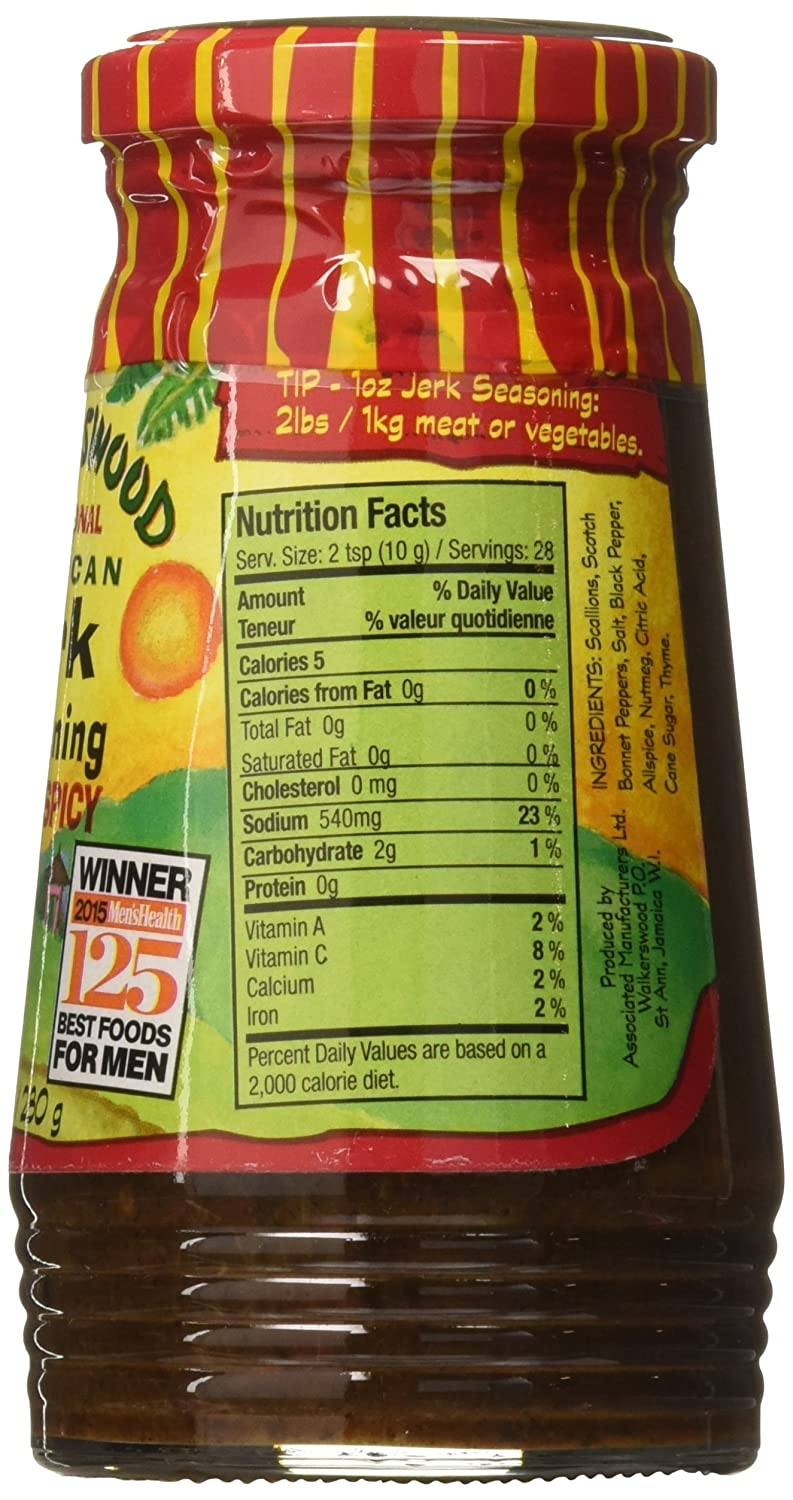 Walkerswood Traditional Jamaican Jerk Seasoning HOT & Spicy, 10 oz Sauces & Condiments Walkerswood