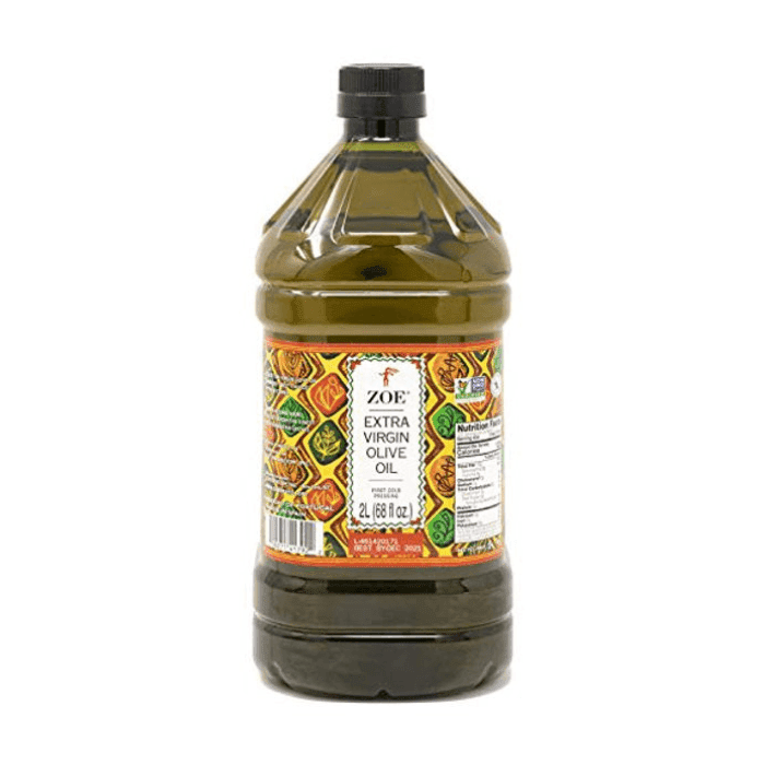 ZOE Extra Virgin Olive Oil Bottle, 68 oz (2 L) Oil & Vinegar Zoe