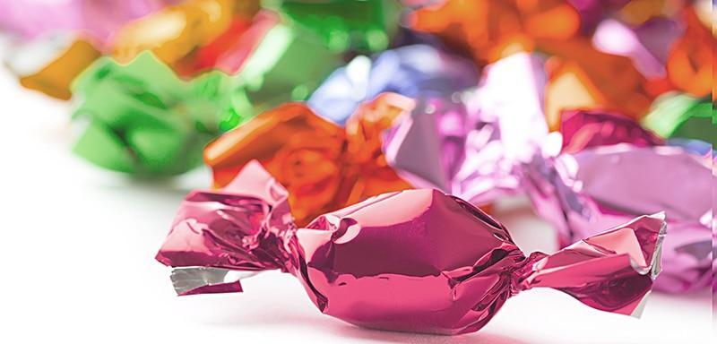 Individually wrapped hard candies