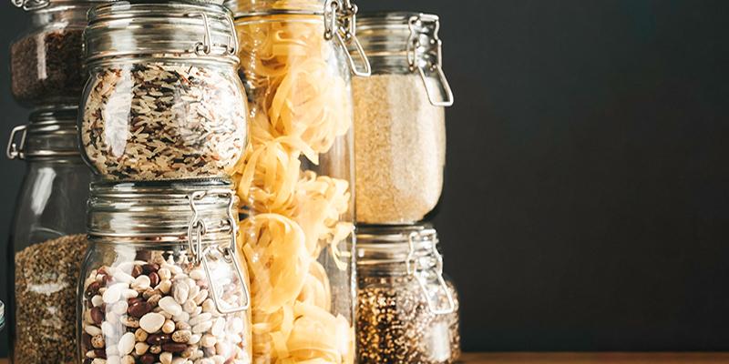 Dry goods, pasta, beans, grains