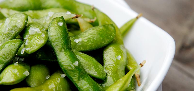 edamame with sea salt