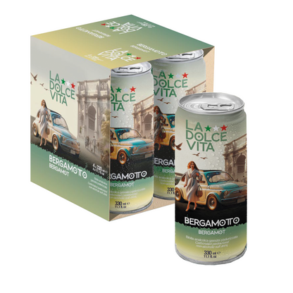 La Dolce Vita Bergamotto Soda, [Pack of 24]