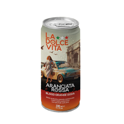 La Dolce Vita Blood Orange Soda, Pack of 4 [6 Pack per case]