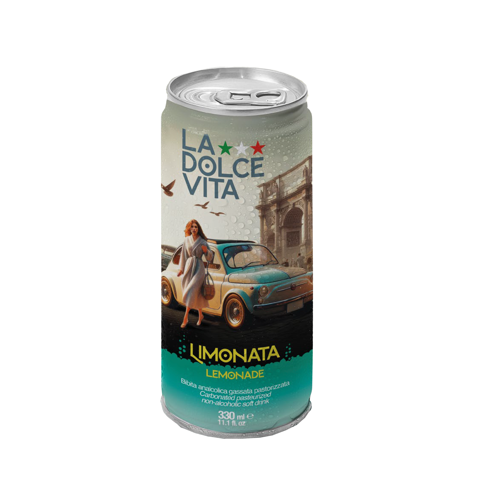 La Dolce Vita Lemon Soda, Pack of 4 [6 Packs per case]
