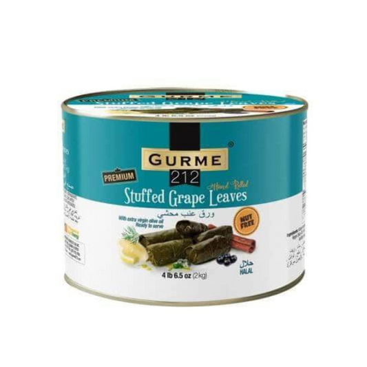 Gurme 212 Original Stuffed Grape Leaves in Tin, 4.4 Lbs [Pack of 6]