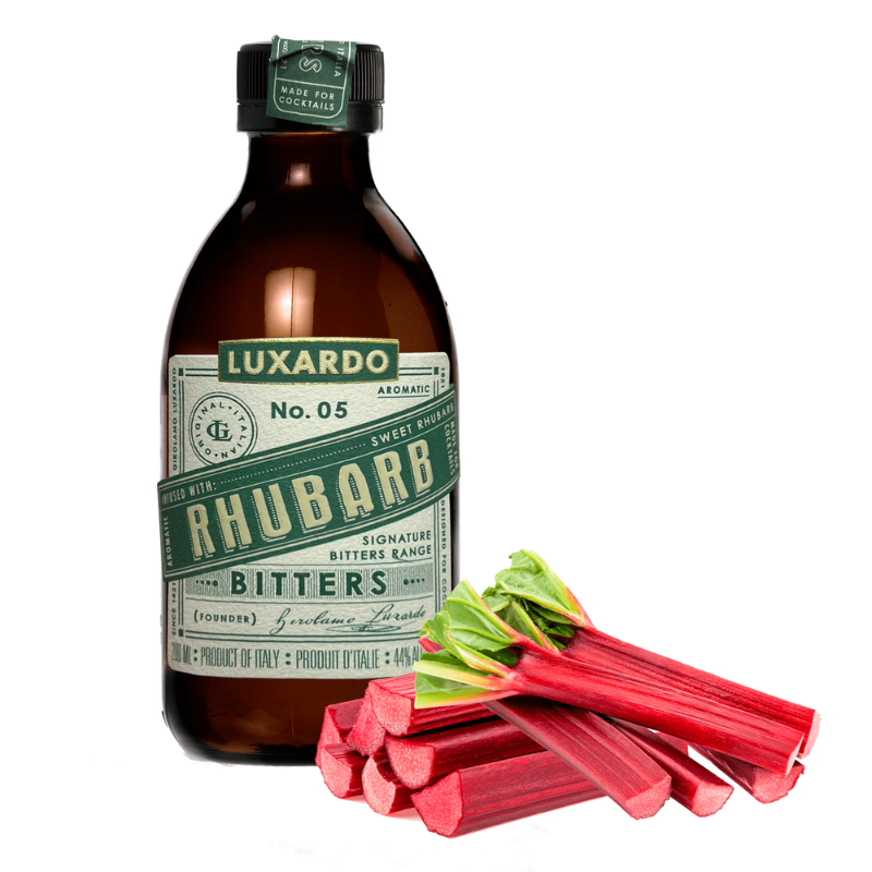 Luxardo Rhubarb Bitters, 200 ML [Pack of 12]