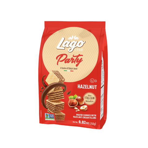 Gastone Lago Hazelnut Party Wafers, 8.8 oz [Pack of 10]