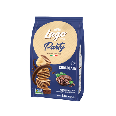 Gastone Lago Chocolate Wafers, 8.8 oz [Pack of 10]
